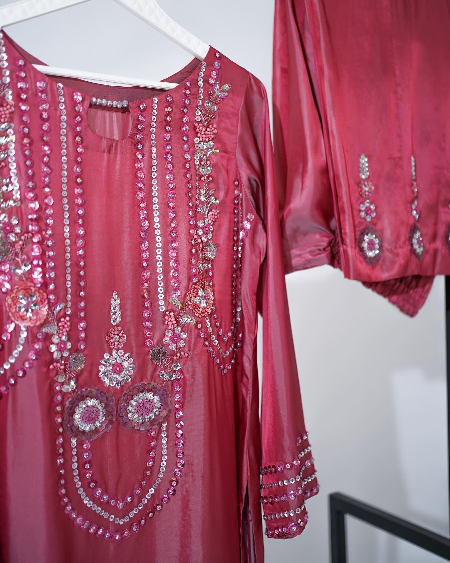 2 Piece Embroidered Suit