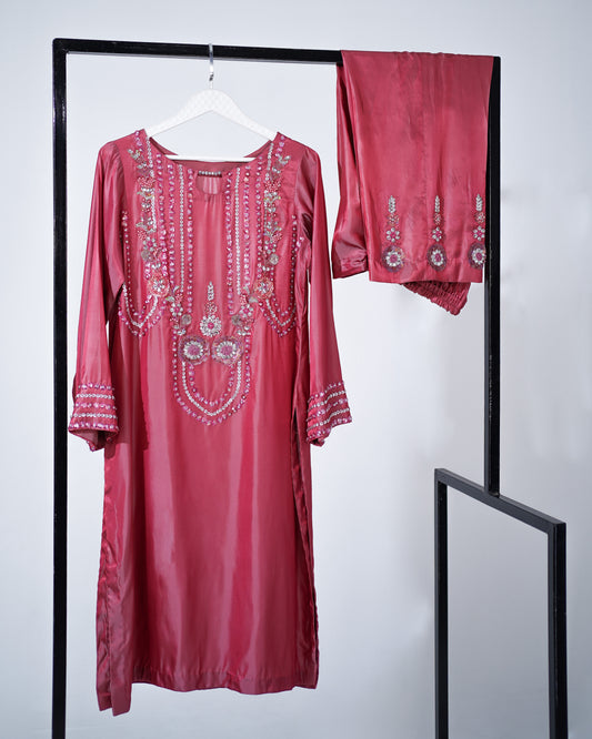 2 Piece Embroidered Suit
